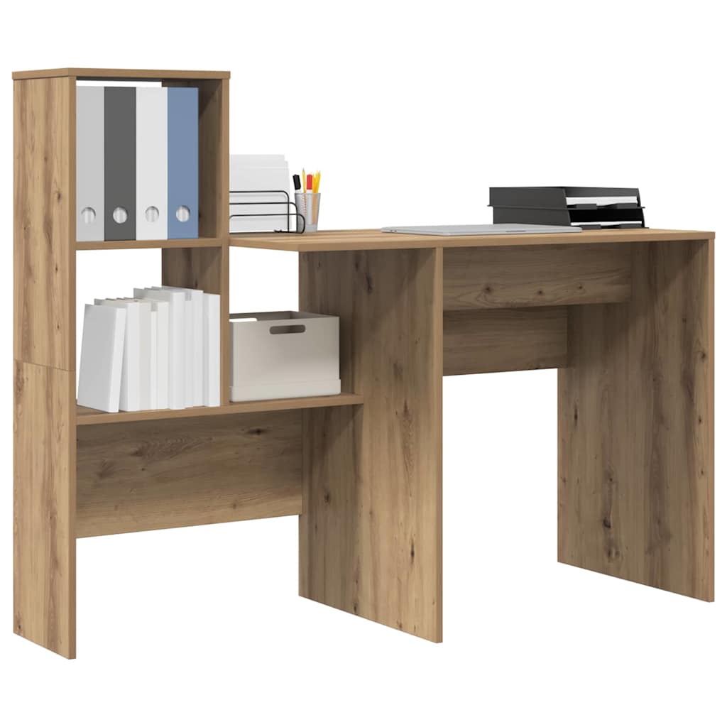 Skrivebord Artisan Eik 131,5 X 50 X 106,5 Cm Konstruert Tre