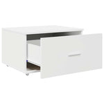 Skuffeskap Med Hjul Hvit 55 X 45 X 31 Cm