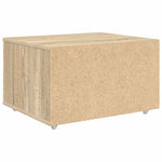 Skuffeskap Med Hjul Brun 55 X 45 X 33.5 Cm Konstruert Tre