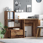 Skuffeskap Med Hjul Gammelt Tre 55 X 45 X 31 Cm