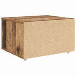 Skuffeskap Med Hjul Gammelt Tre 55 X 45 X 31 Cm