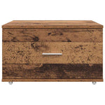 Skuffeskap Med Hjul Gammelt Tre 55 X 45 X 31 Cm