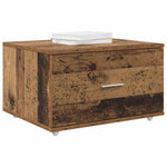 Skuffeskap Med Hjul Gammelt Tre 55 X 45 X 31 Cm