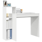 Skrivebord Med Hylle Hvit 100 X 40 X 90 Cm Konstruert Tre