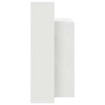 Skrivebord Med Hylle Hvit 100 X 40 X 90 Cm Konstruert Tre