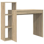Skrivebord Med Hylle Sonoma Eik 100 X 40 X 90 Cm Konstruert Tre