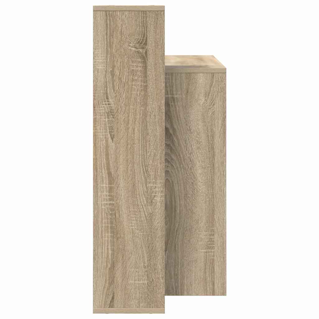Skrivebord Med Hylle Sonoma Eik 100 X 40 X 90 Cm Konstruert Tre