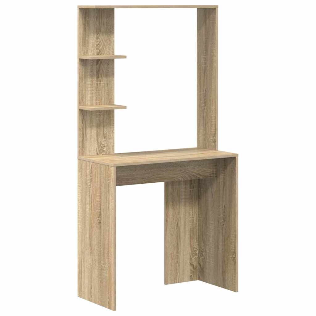 Skrivebord Sonoma Eik 78,5 X 37 X 154,5 Cm Konstruert Tre