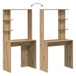 Skrivebord Artisan Eik 78,5 X 37 X 154,5 Cm Konstruert Tre