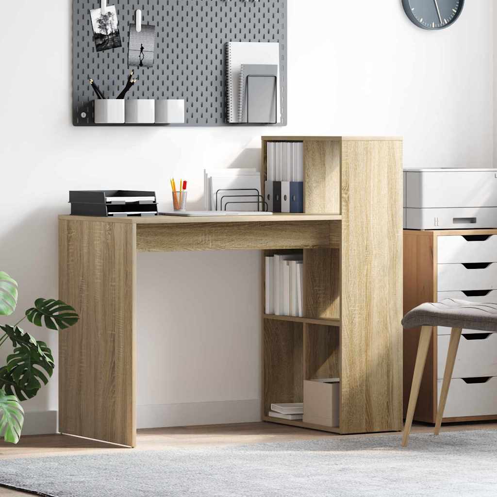 Skrivebord Sonoma Eik 108 X 55 X 103.5 Cm Konstruert Tre