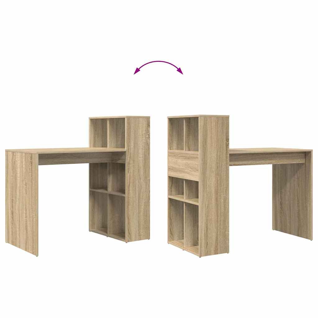 Skrivebord Sonoma Eik 108 X 55 X 103.5 Cm Konstruert Tre