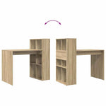 Skrivebord Sonoma Eik 108 X 55 X 103.5 Cm Konstruert Tre