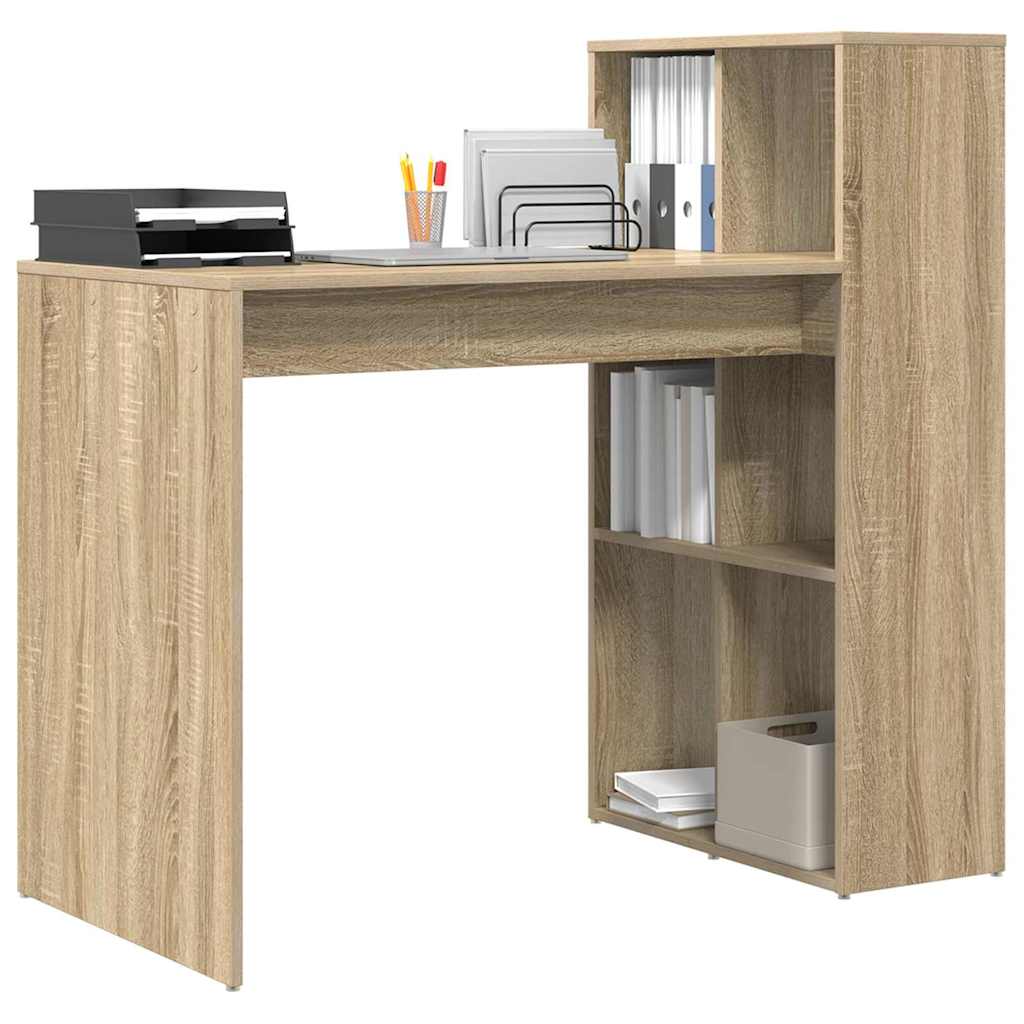Skrivebord Sonoma Eik 108 X 55 X 103.5 Cm Konstruert Tre