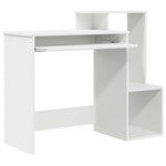 Skrivebord Med Skuff Hvit 106 X 41 X 88.5 Cm Konstruert Tre