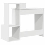 Skrivebord Med Skuff Hvit 106 X 41 X 88.5 Cm Konstruert Tre