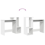 Skrivebord Med Skuff Hvit 106 X 41 X 88.5 Cm Konstruert Tre