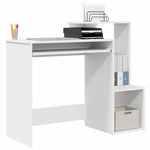 Skrivebord Med Skuff Hvit 106 X 41 X 88.5 Cm Konstruert Tre