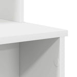 Skrivebord Med Skuff Hvit 120,5 X 44 X 88,5 Cm Konstruert Tre