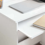 Skrivebord Med Skuff Hvit 120,5 X 44 X 88,5 Cm Konstruert Tre