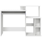 Skrivebord Med Skuff Hvit 120,5 X 44 X 88,5 Cm Konstruert Tre