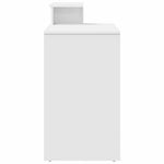 Skrivebord Med Skuff Hvit 120,5 X 44 X 88,5 Cm Konstruert Tre