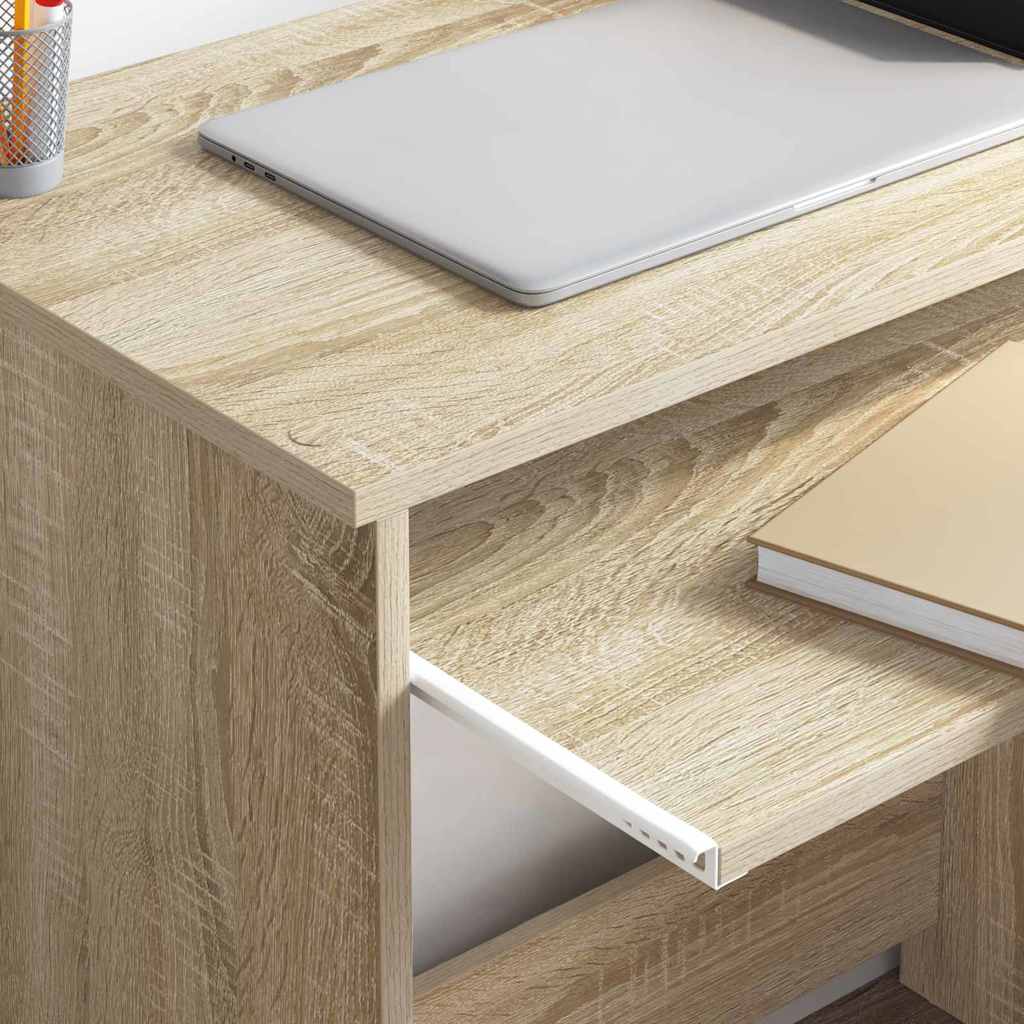 Skrivebord Sonoma Eik 120,5 X 44 X 88,5 Cm Konstruert Tre
