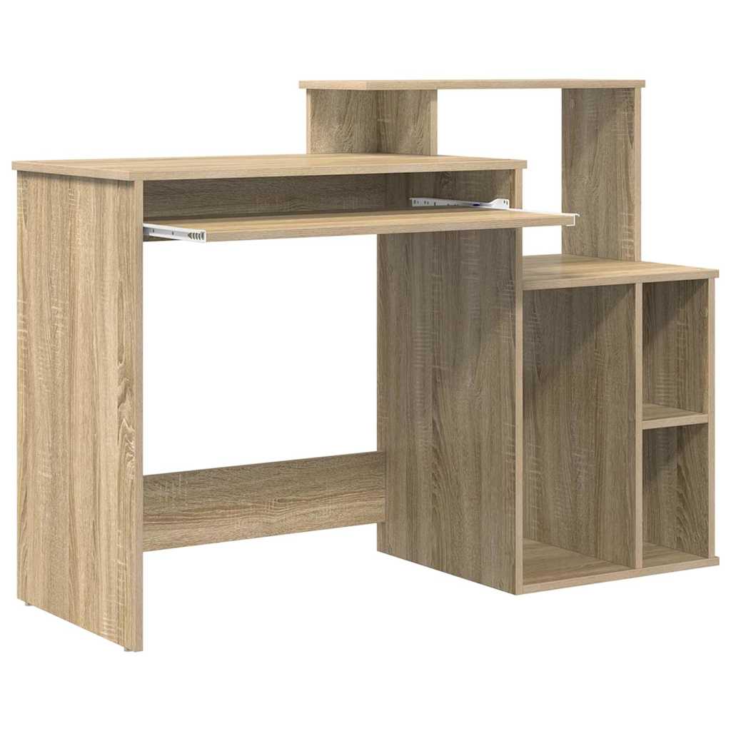 Skrivebord Sonoma Eik 120,5 X 44 X 88,5 Cm Konstruert Tre