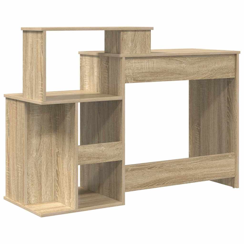 Skrivebord Sonoma Eik 120,5 X 44 X 88,5 Cm Konstruert Tre