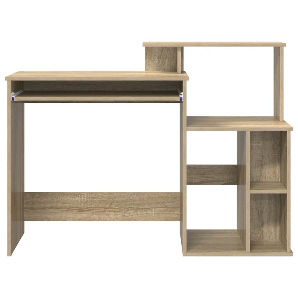Skrivebord Sonoma Eik 120,5 X 44 X 88,5 Cm Konstruert Tre