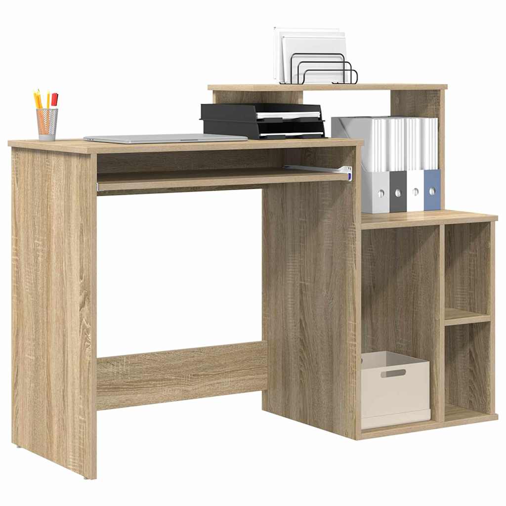 Skrivebord Sonoma Eik 120,5 X 44 X 88,5 Cm Konstruert Tre
