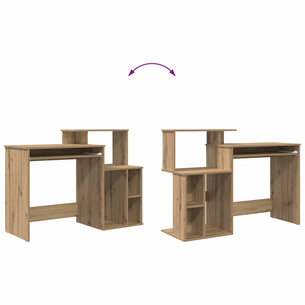 Skrivebord Artisan Eik 120,5 X 44 X 88,5 Cm Konstruert Tre
