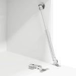 Skrivebord Med Hylle Hvit 71.5 X 31.5 X 106.5 Cm Konstruert Tre