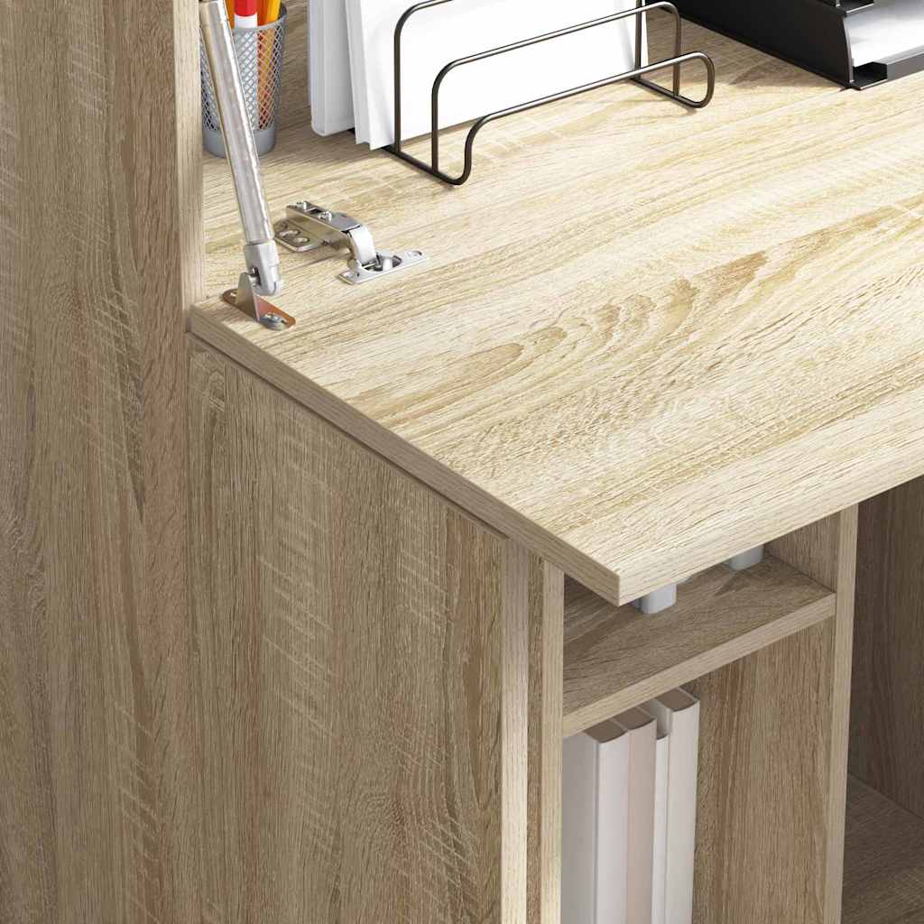 Skrivebord Sonoma Eik 71.5 X 31.5 X 106.5 Cm Konstruert Tre