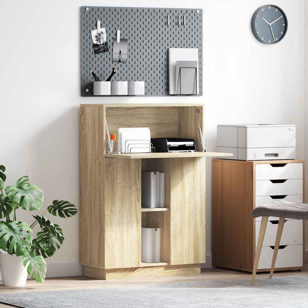 Skrivebord Sonoma Eik 71.5 X 31.5 X 106.5 Cm Konstruert Tre