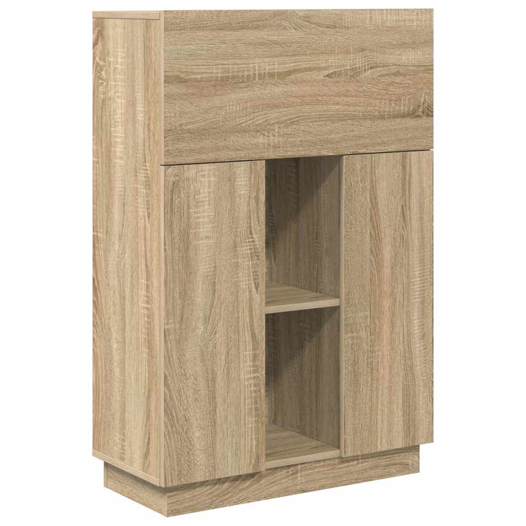 Skrivebord Sonoma Eik 71.5 X 31.5 X 106.5 Cm Konstruert Tre