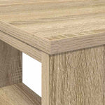 Skrivebord Med Hylle Sonoma Eik 90 X 50 X 75 Cm Konstruert Tre
