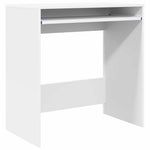 Skrivebord Med Skuff Hvit 77,5 X 43 X 79 Cm Konstruert Tre