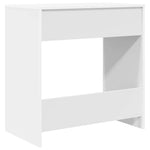 Skrivebord Med Skuff Hvit 77,5 X 43 X 79 Cm Konstruert Tre