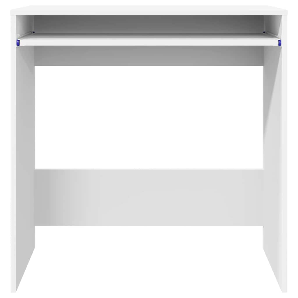 Skrivebord Med Skuff Hvit 77,5 X 43 X 79 Cm Konstruert Tre
