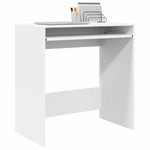 Skrivebord Med Skuff Hvit 77,5 X 43 X 79 Cm Konstruert Tre