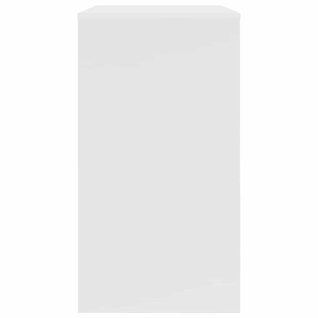 Skrivebord Med Skuff Hvit 77,5 X 43 X 79 Cm Konstruert Tre