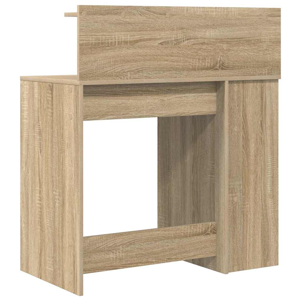 Skrivebord Sonoma Eik 90 X 48 X 101,5 Cm Konstruert Tre