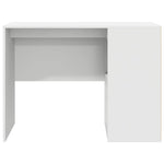 Skrivebord Med Hylle Hvit 102 X 50 X 75 Cm Konstruert Tre