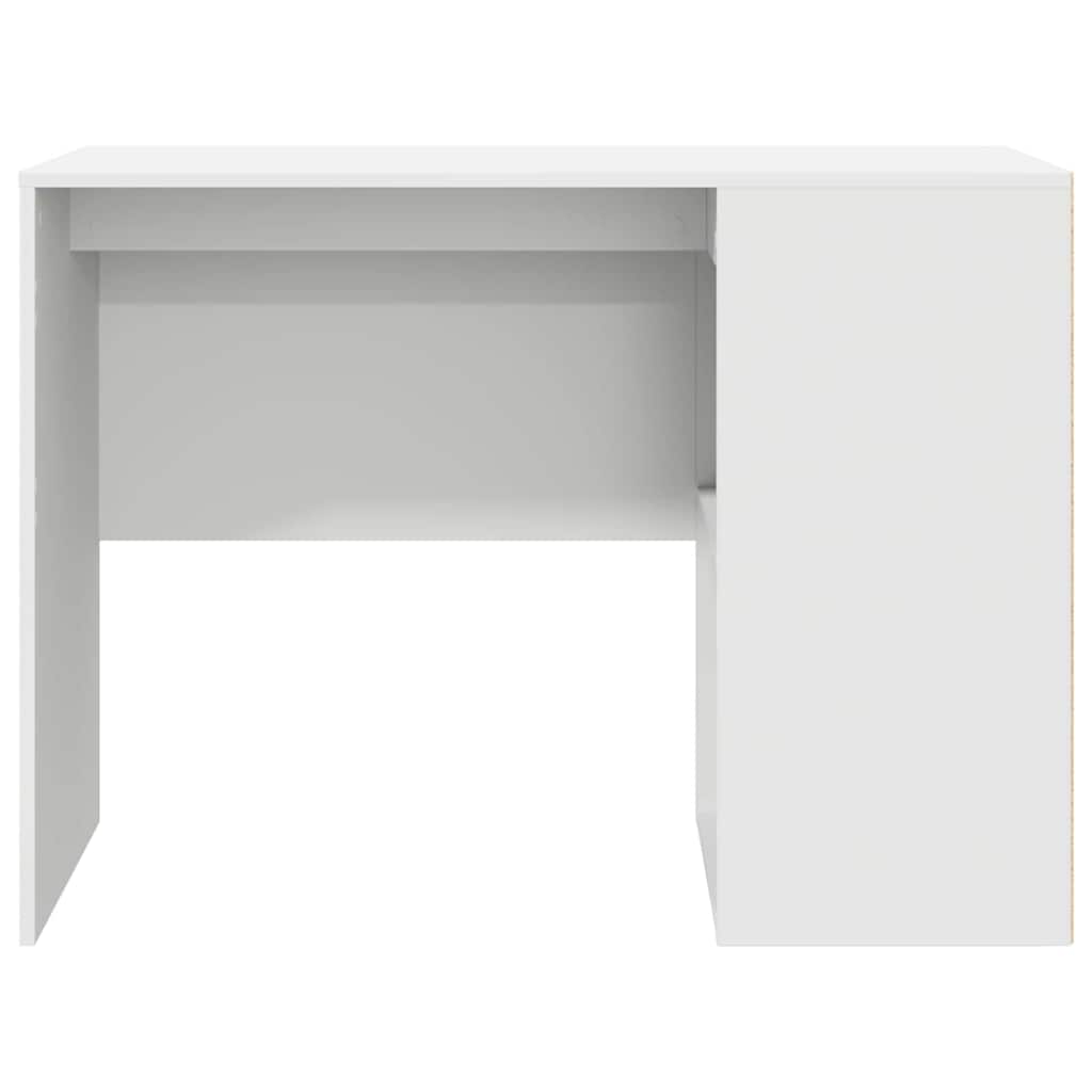 Skrivebord Med Hylle Hvit 102 X 50 X 75 Cm Konstruert Tre