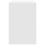 Skrivebord Med Hylle Hvit 102 X 50 X 75 Cm Konstruert Tre