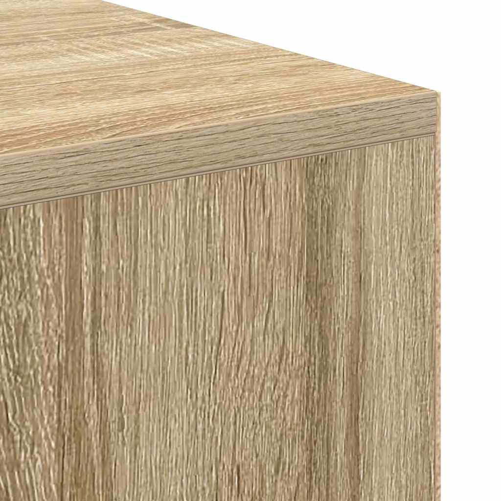 Skrivebord Med Hylle Sonoma Eik 102 X 50 X 75 Cm Konstruert Tre