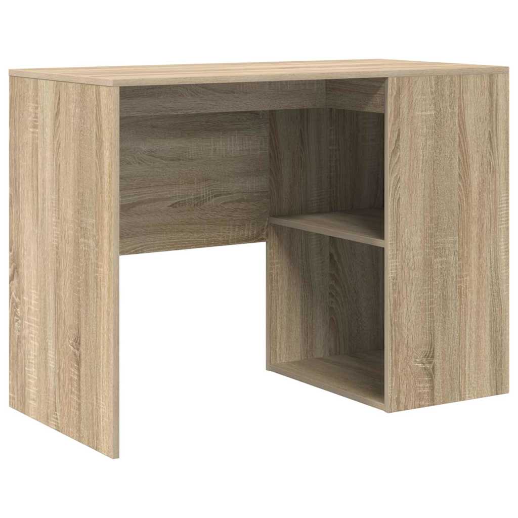 Skrivebord Med Hylle Sonoma Eik 102 X 50 X 75 Cm Konstruert Tre