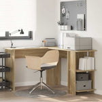 Hjørneskrivebord Sonoma Eik 140 X 113,5 X 75 Cm Konstruert Tre