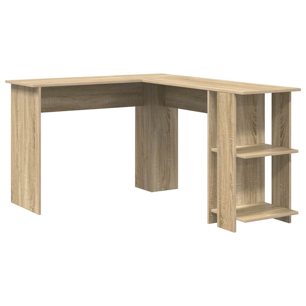 Hjørneskrivebord Sonoma Eik 140 X 113,5 X 75 Cm Konstruert Tre