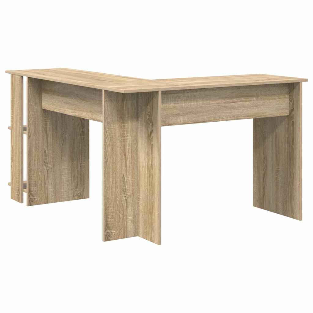 Hjørneskrivebord Sonoma Eik 140 X 113,5 X 75 Cm Konstruert Tre
